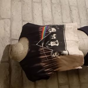 Pink Floyd cropped sleeveless med t shirt 2